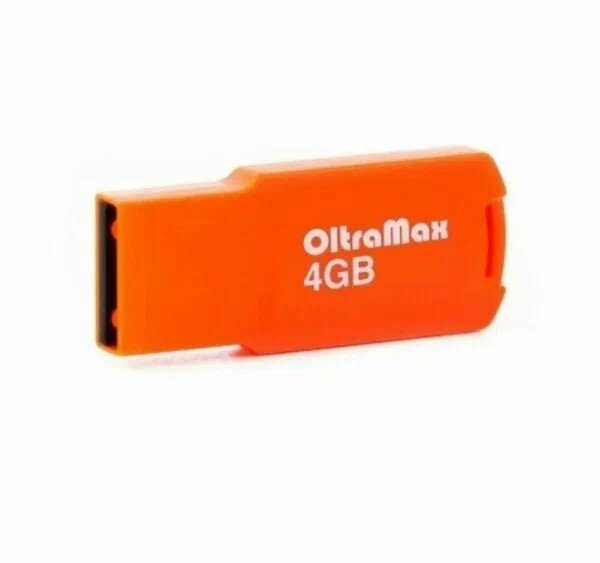 USB флеш накопитель Oltramax 4GB OM 004GB Smile оранжевый