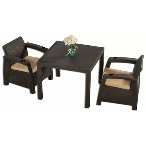 Комплект мебели Wiilla Duo Melody Set (с подушками) коричневый