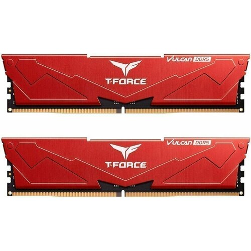 Оперативная память 32Gb DDR5 6000MHz Team T-Force Vulcan 2x16Gb KIT FLRD532G6000HC30DC01 1387500₽