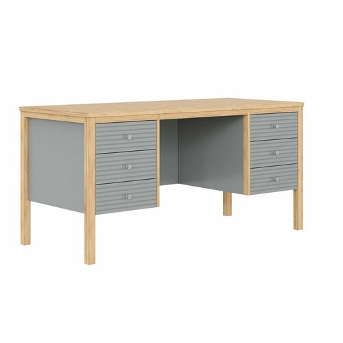 Стол письменный Кабинет Вояж 06 РЯ серый 7042антик 24 25252₽