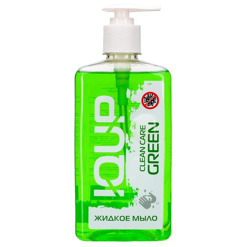 Мыло IQUP "Clean Care", Luxe, жидкое, помпа-дозатор, ПЭТ, 0,5 л
