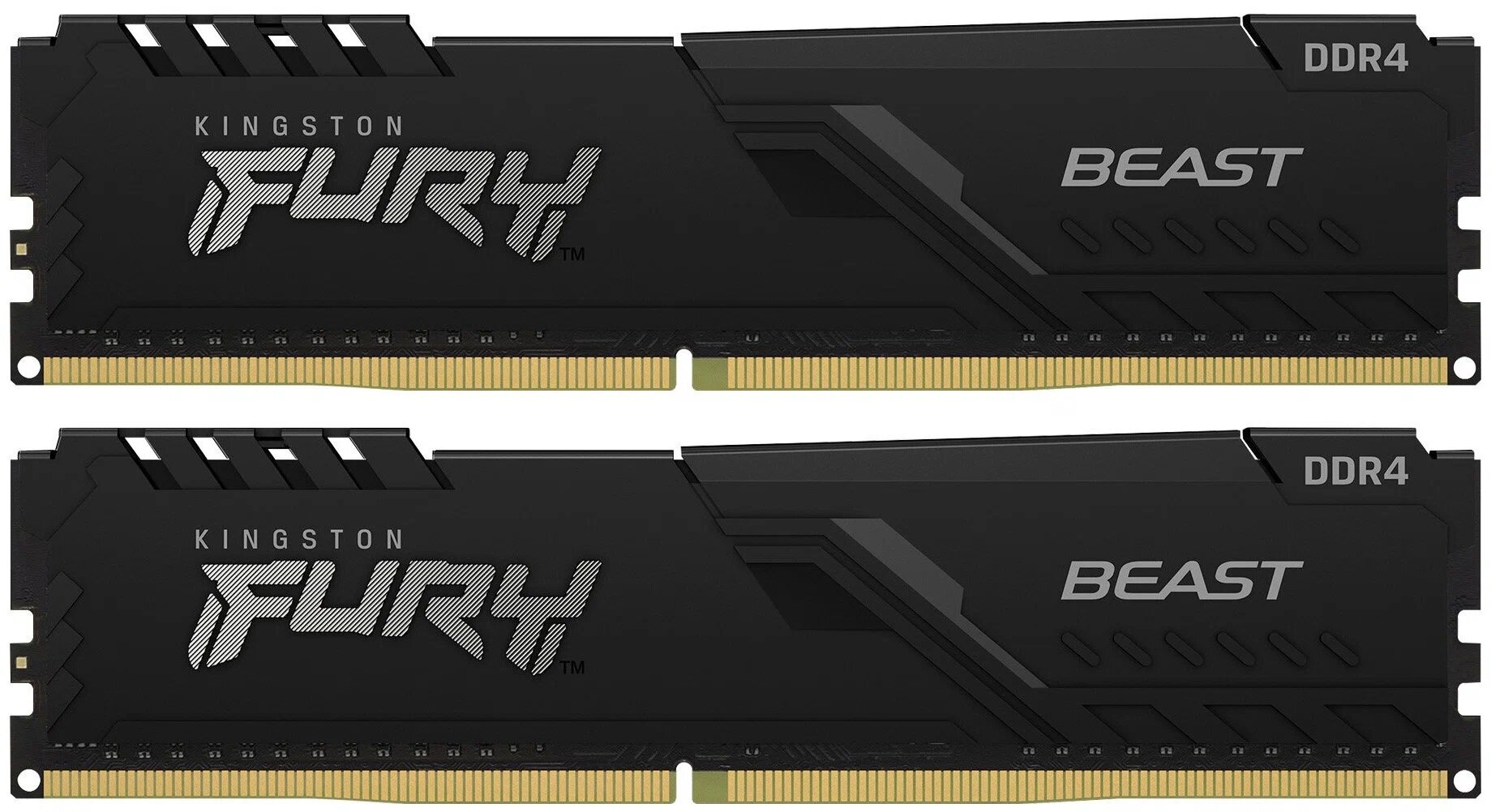 Оперативная память Kingston 32 Gb DIMM DDR4 3600 MHz FURY Beast Black Gaming (KF436C18BBK2/32)