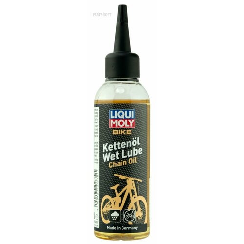 LIQUI MOLY 21779 Смазка велосипедная цепи Bike Kettenol Wet Lube 0.1л LIQUI MOLY глянцевый спрей для ухода за пластмассами 400ml liqui moly арт 20665