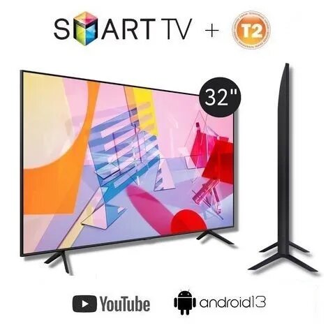 Телевизор ROOBAX 32" Android 13 TV, Smart, Bluethooth, Wi-Fi