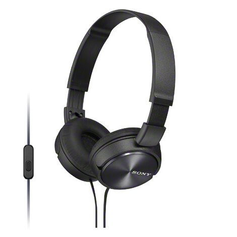 Наушники Sony MDR-ZX310AP Black, накладные, с гарнитурой, черный