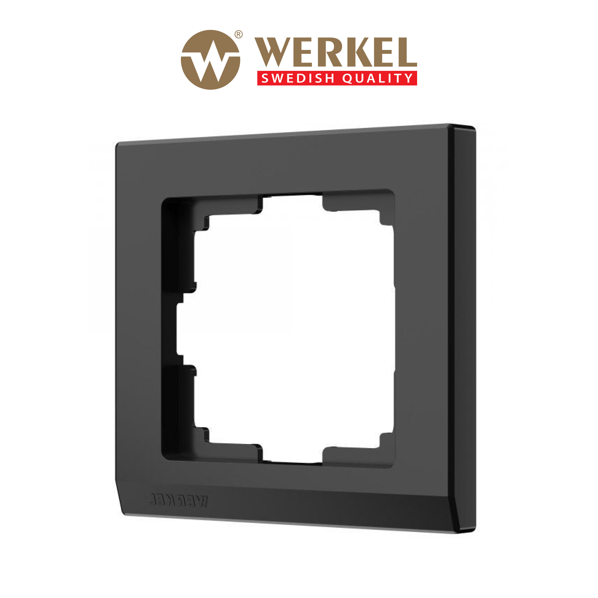 Рамка из пластика на 1 пост Werkel Stark W0011808 черный