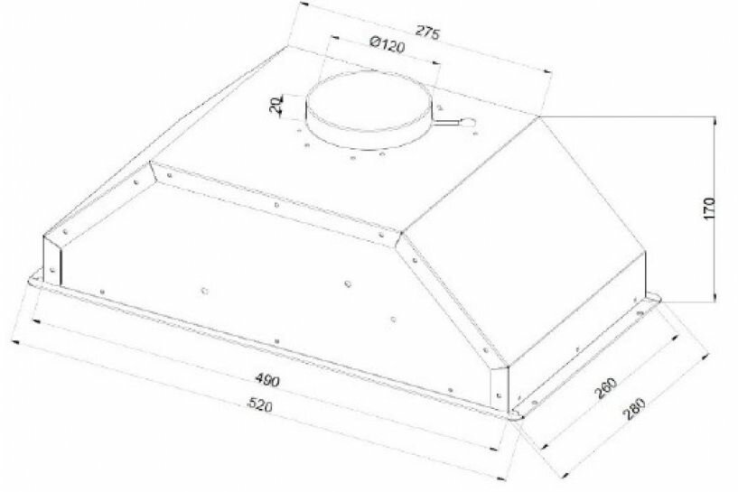 Вытяжка полновстраиваемая 50 см Schaub Lorenz SLD ES5210 - фото №7