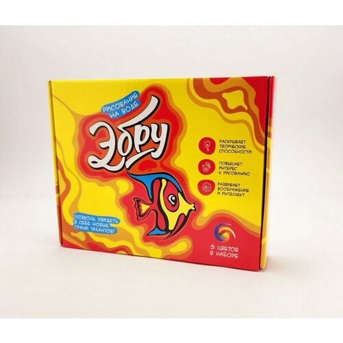 Набор для творчества висма Эбру Рисование на воде 5 цветов 1019₽