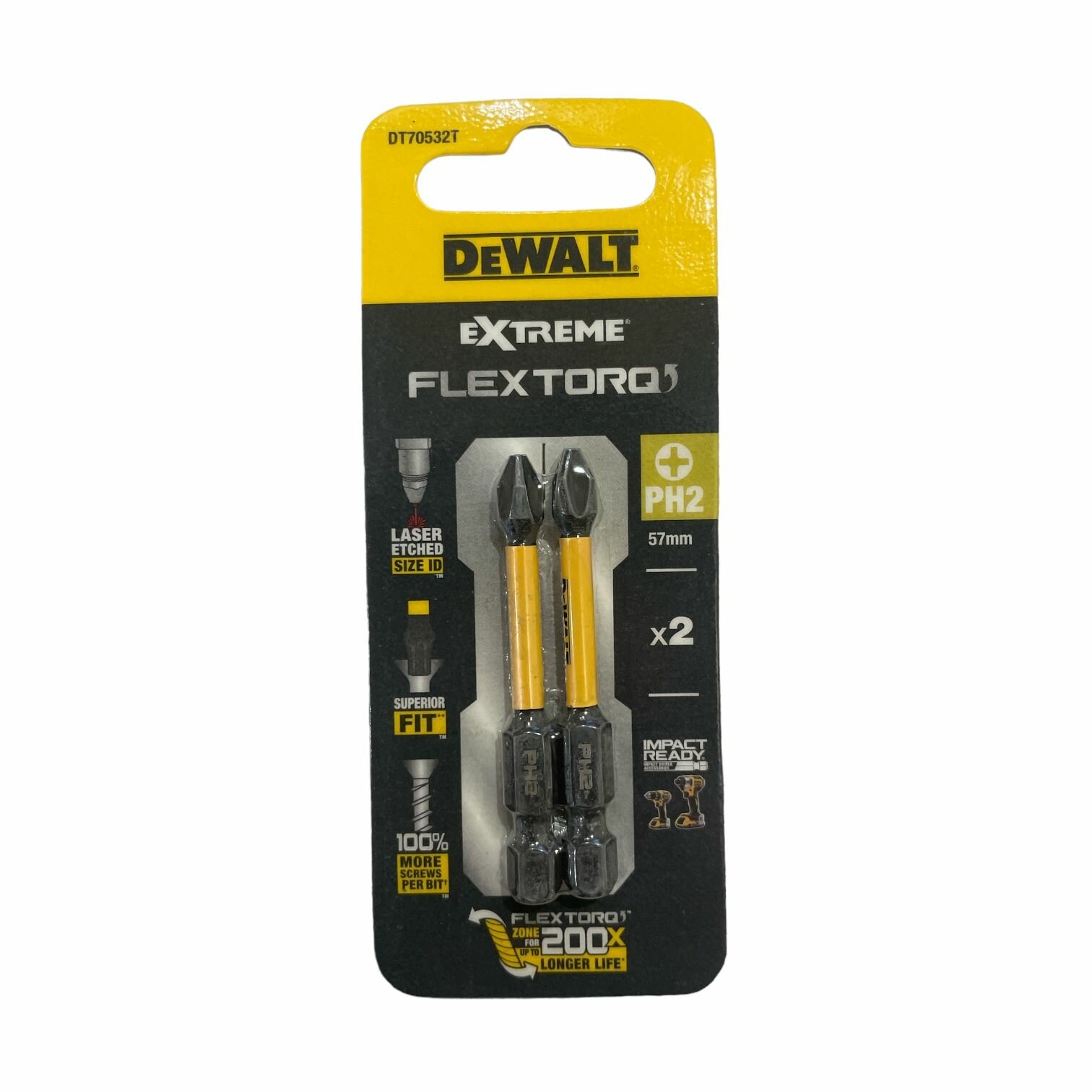 Бита DeWalt DT70532 PH2х50мм 2шт