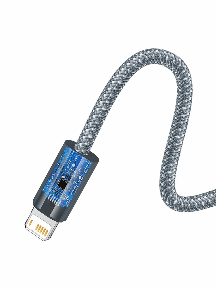 Кабель Baseus Dynamic Series Fast Charging Data Cable USB - Lightning 2.4A 1m Blue CALD000403 - фото №18