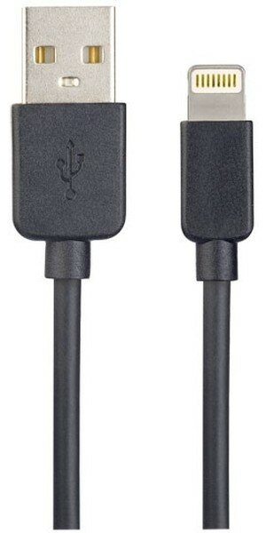 PERFEO Кабель для iPhone, USB - 8 PIN (Lightning), черный, длина 1 м, бокс (I4603)