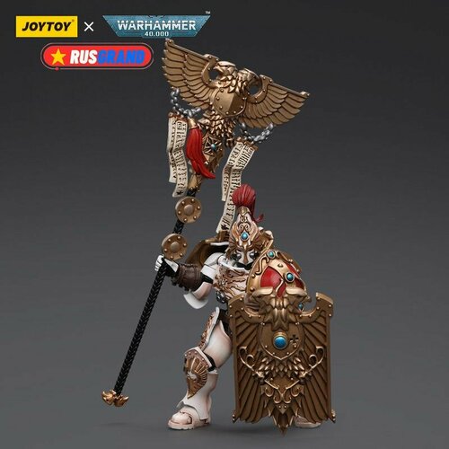 Подвижная фигурка JOYTOY Warhammer 40000 Adeptus Custodes Solar Watch Vexilus Praetor фигурка warhammer 40 000 adeptus custodes – vexilus praetor 1 18 12 4 см