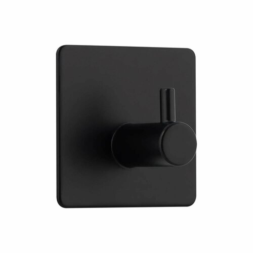 Крючок самоклеящийся квадрат черный