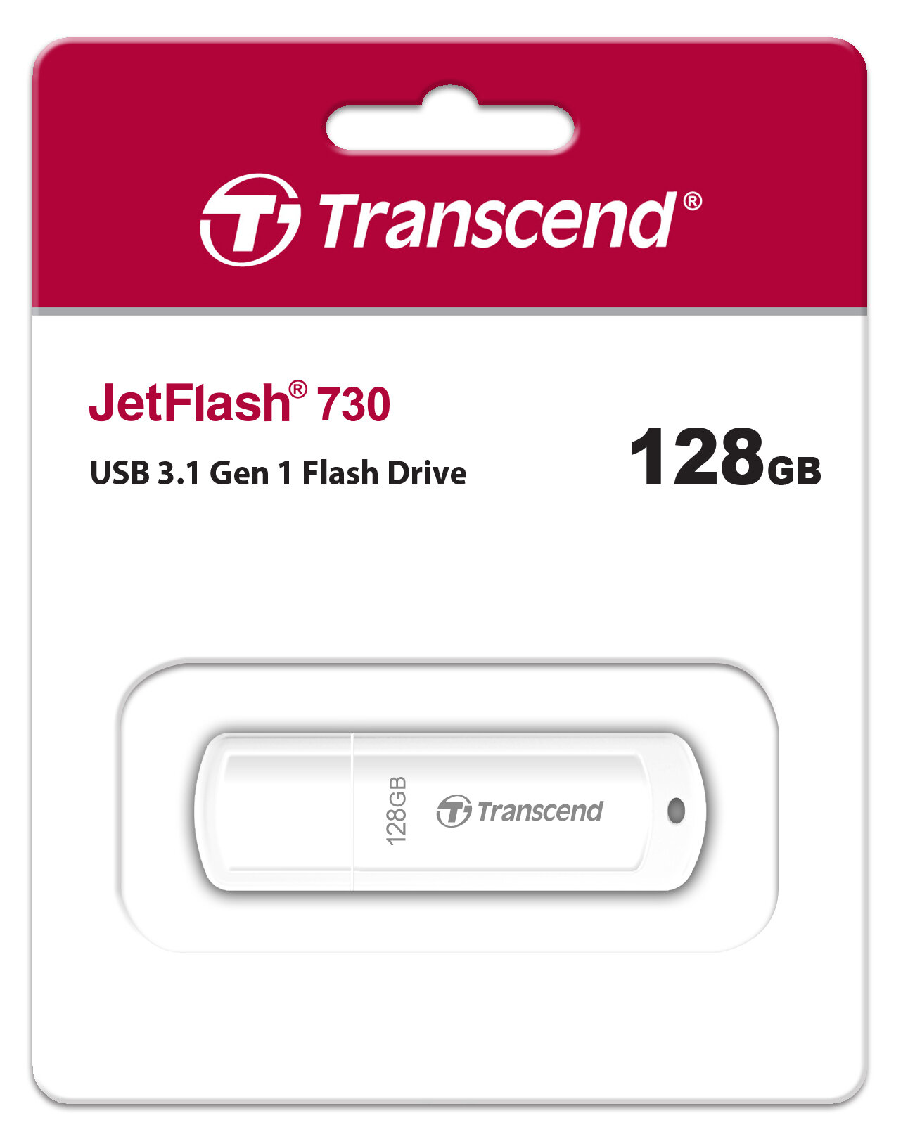 Флеш-накопитель TRANSCEND JetFlash 730 128GB (TS128GJF730), официальная гарантия — фото 1