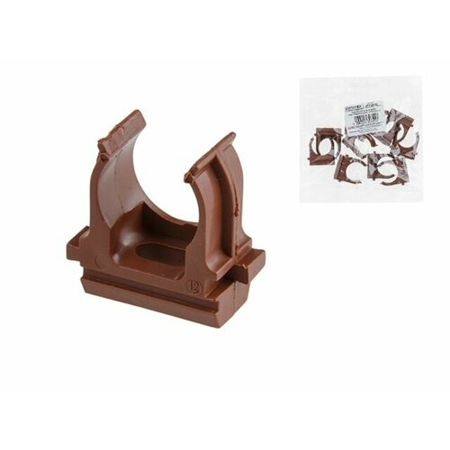 Крепеж-клипса для трубы ПВХПНД 20мм 10шт бук юпитер JP3120-19 173₽