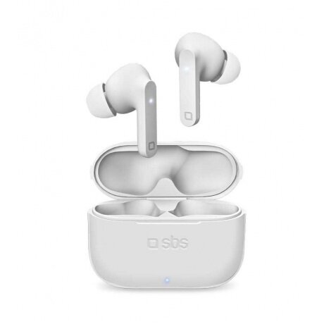 Наушники SBS TWS URBAN PRO, Bluetooth 5.0, с зарядным кейсом 300мАч, белый (TEEARTWSURBPROBTW) - фото №1
