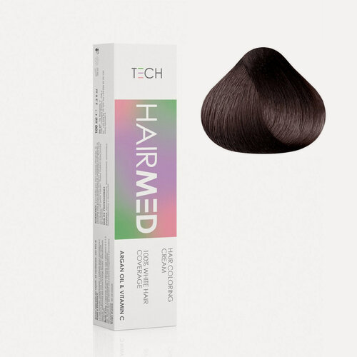 Изображение товара Перманентная крем-краска для волос Hairmed 5/51 Светло-каштановый Махагоново-пепельный 100 мл