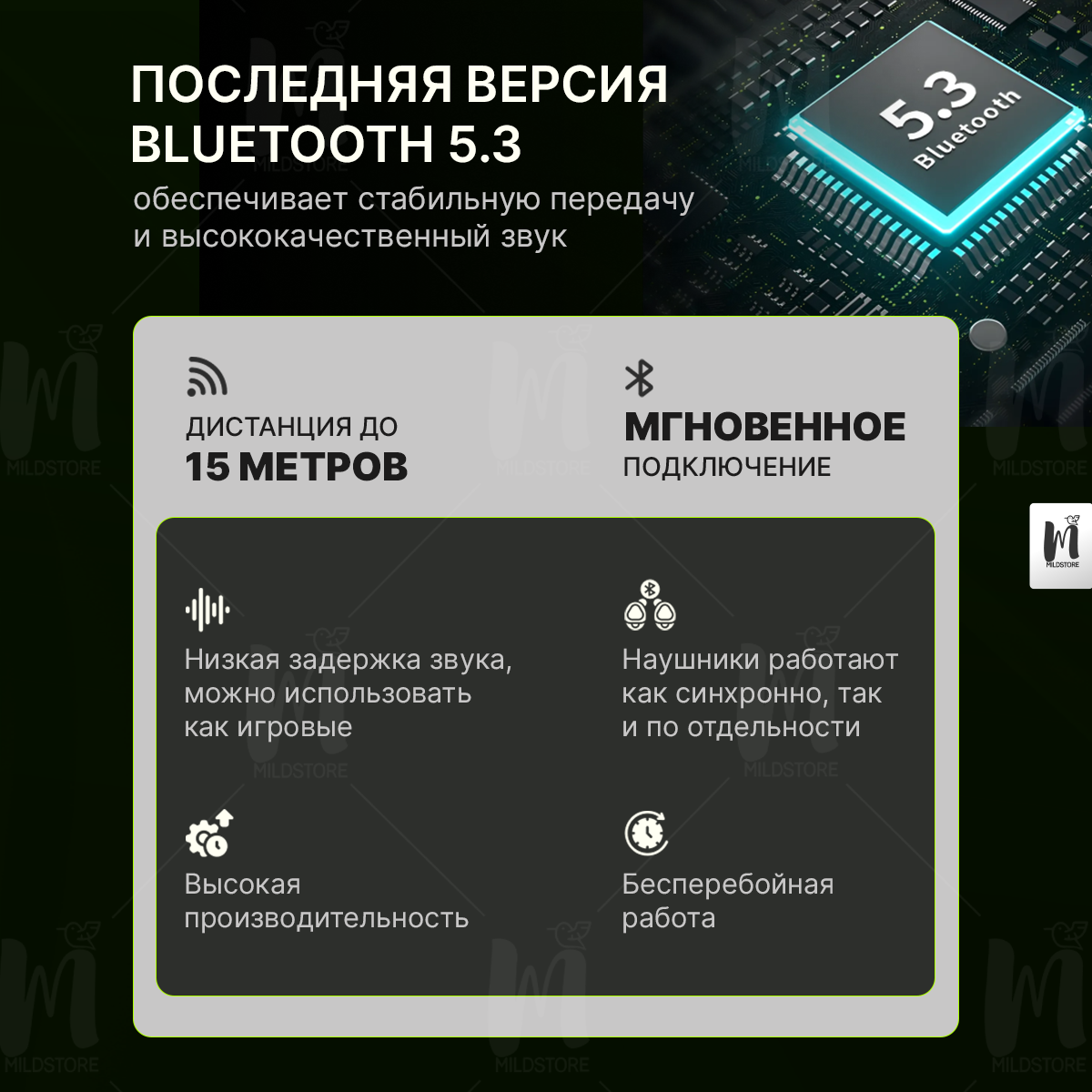 Наушники беспроводные для iPhone и Android с микрофоном, блютус, маленькие, белые — фото 1