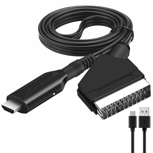 Wiistar Кабель-конвертер Scart в HDMI 1080P, Scart cable