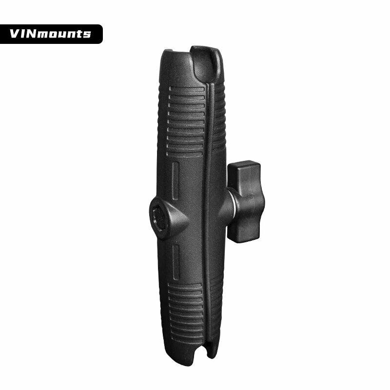 Кронштейн с двумя розетками длиной 17 см совместимый с шаровыми компонентами размера в 1 дюйм для подставки для телефона или держателя камеры для крепления ОЗУ Черный