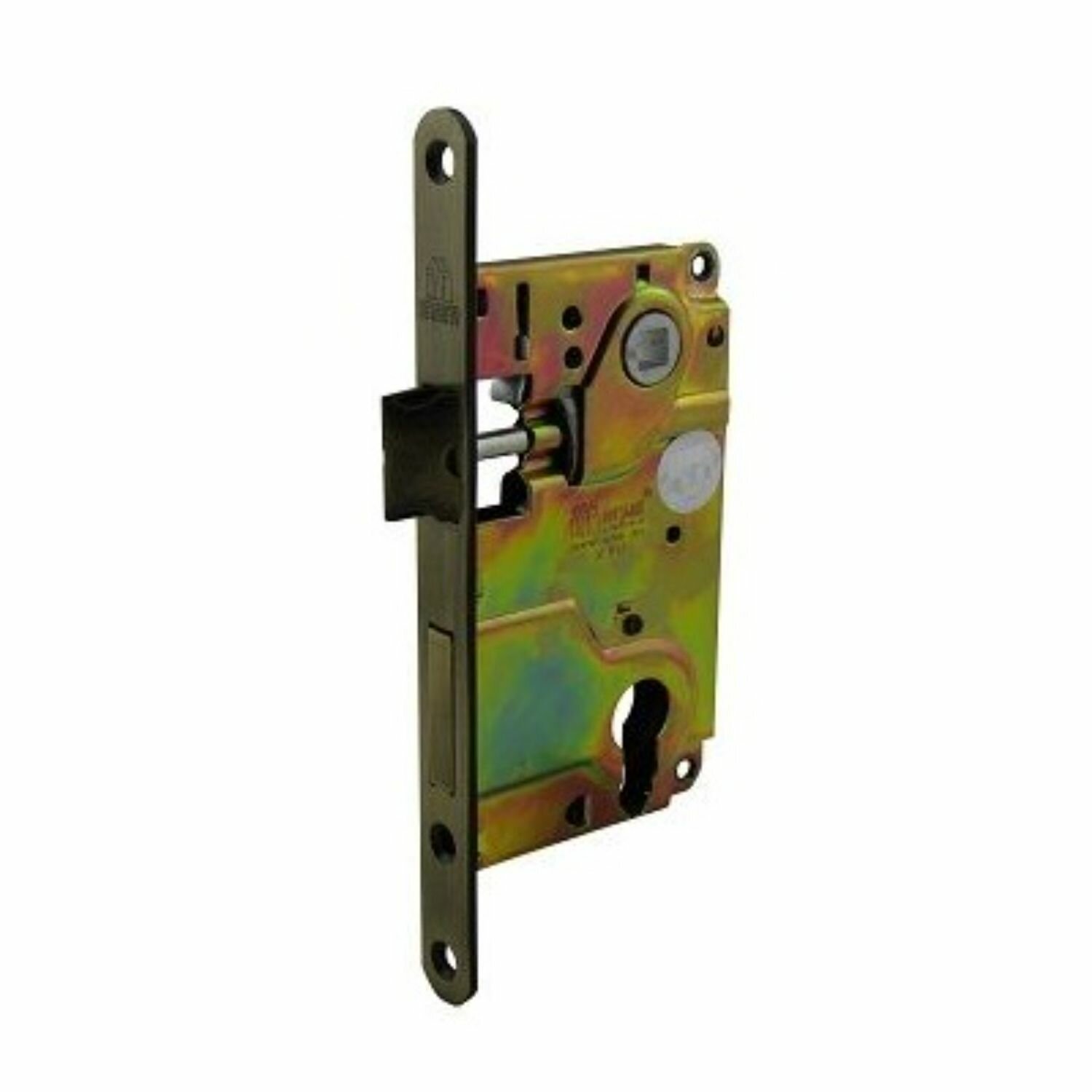 Замок врезной (корпус) ML85T AB (цвет Бронза) MSM, цилиндровый — фото 1