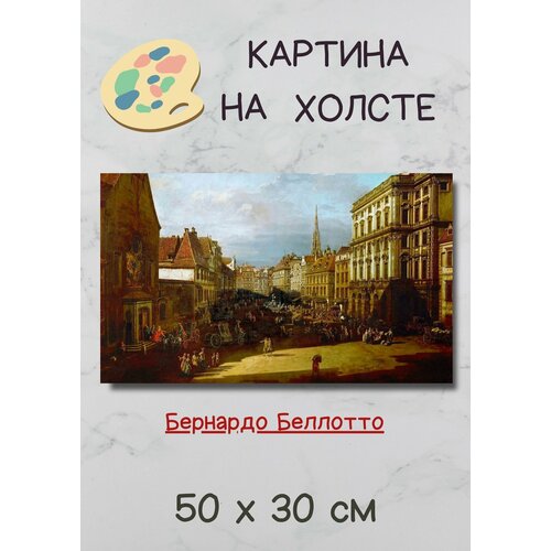 фото Беллотто бернардо "вид вены, мучной рынок" 50х30 картина bestkartina
