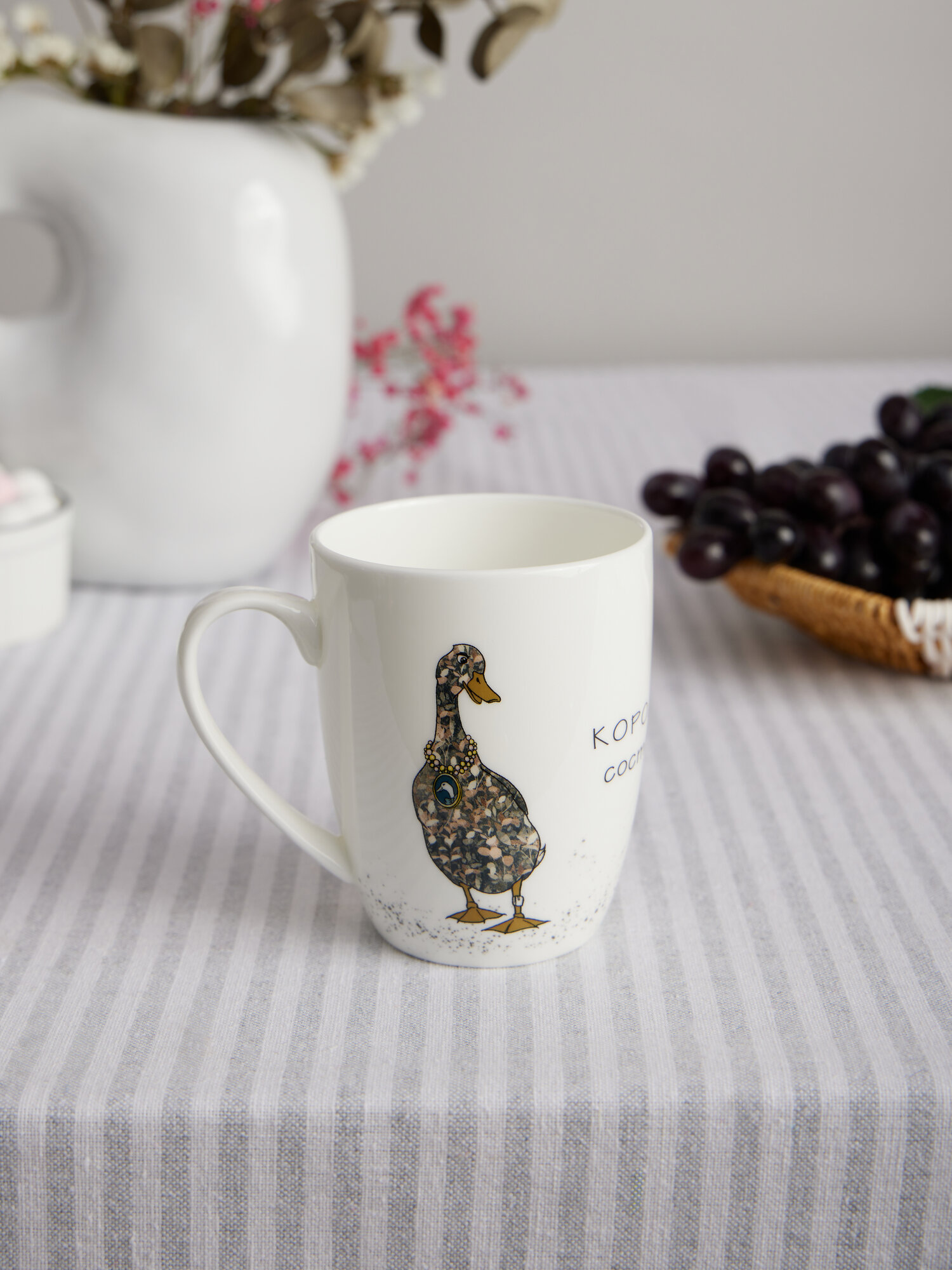 Кружка Lefard "Family Farm", 400 мл, тонкостенный фарфор, чашка для кофе и чая — фото 1