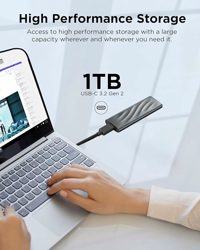 Портативный внешний твердотельный накопитель Lenovo 1 ТБ PS8 — фото 1