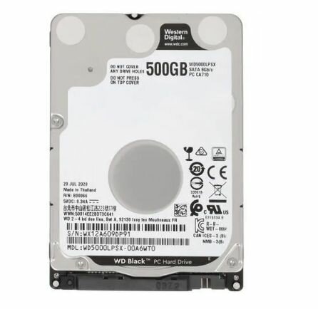 Western Digital 500 ГБ Внутренний жесткий диск Black