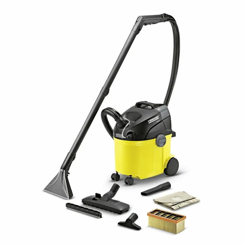 Моющий пылесос Karcher SE 5.100 желтая/черная мощность всасывания 400Вт объем пылесборника 4л