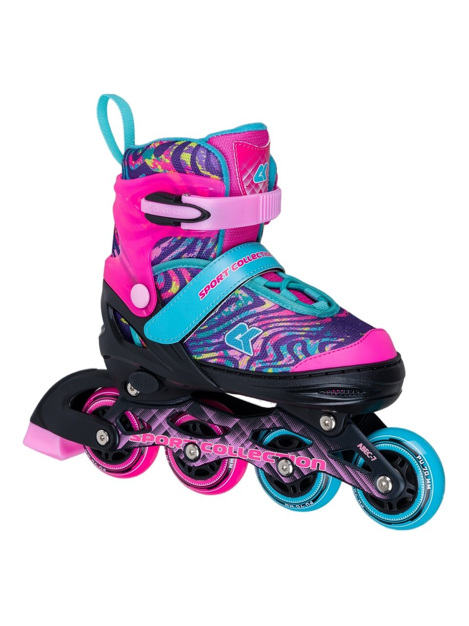 Раздвижные роликовые коньки Alpha Caprice Ck-sk-a310-1 Pink-black, размер XS (25-28)