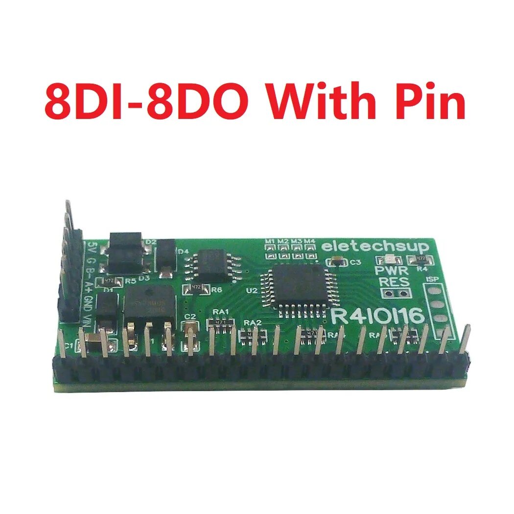 Modbus Rtu Digital IO модуль eletechsup 16DI/16DO/8DI-8DO/4DI-12DO/12DI-4DO