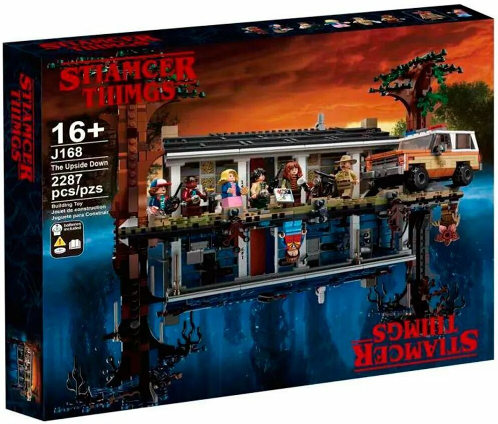 Конструктор "Очень странные дела", 2287 детали, совместим с Stranger Things