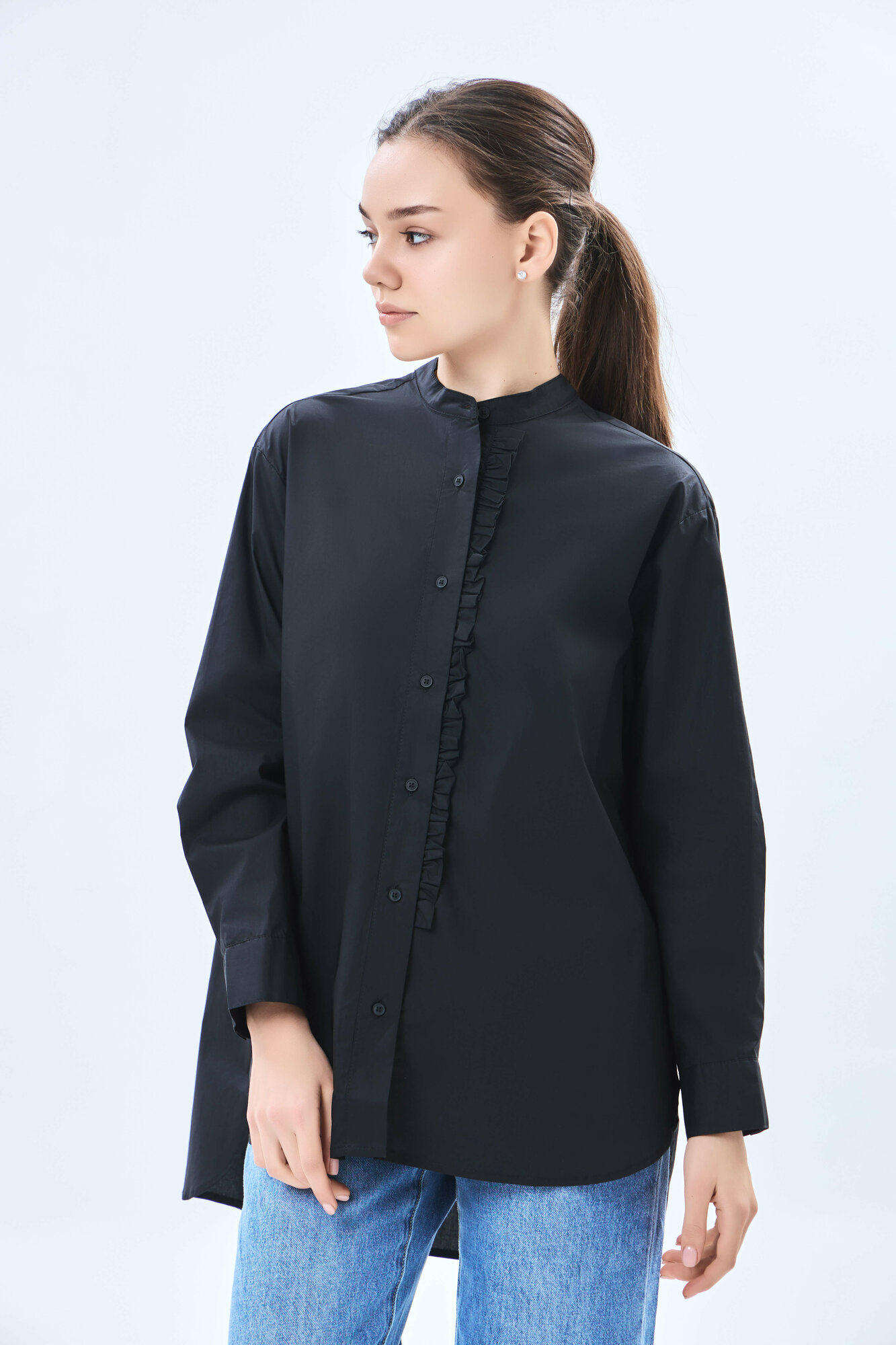 Рубашка TERRA PRO, размер L, black