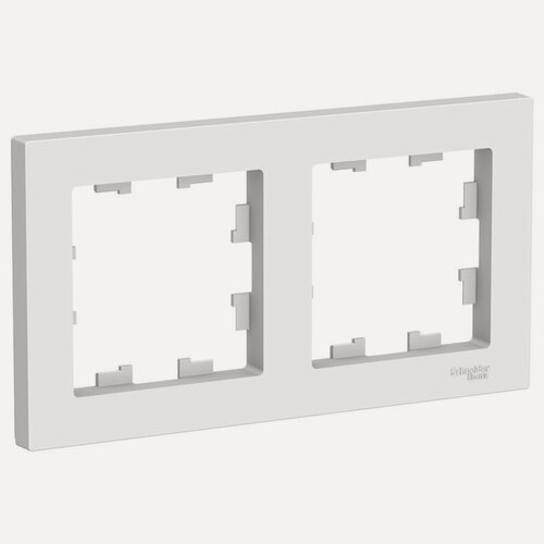 Изображение товара Рамка SE AtlasDesign, 2 поста, универсальная, белая, ATN000102