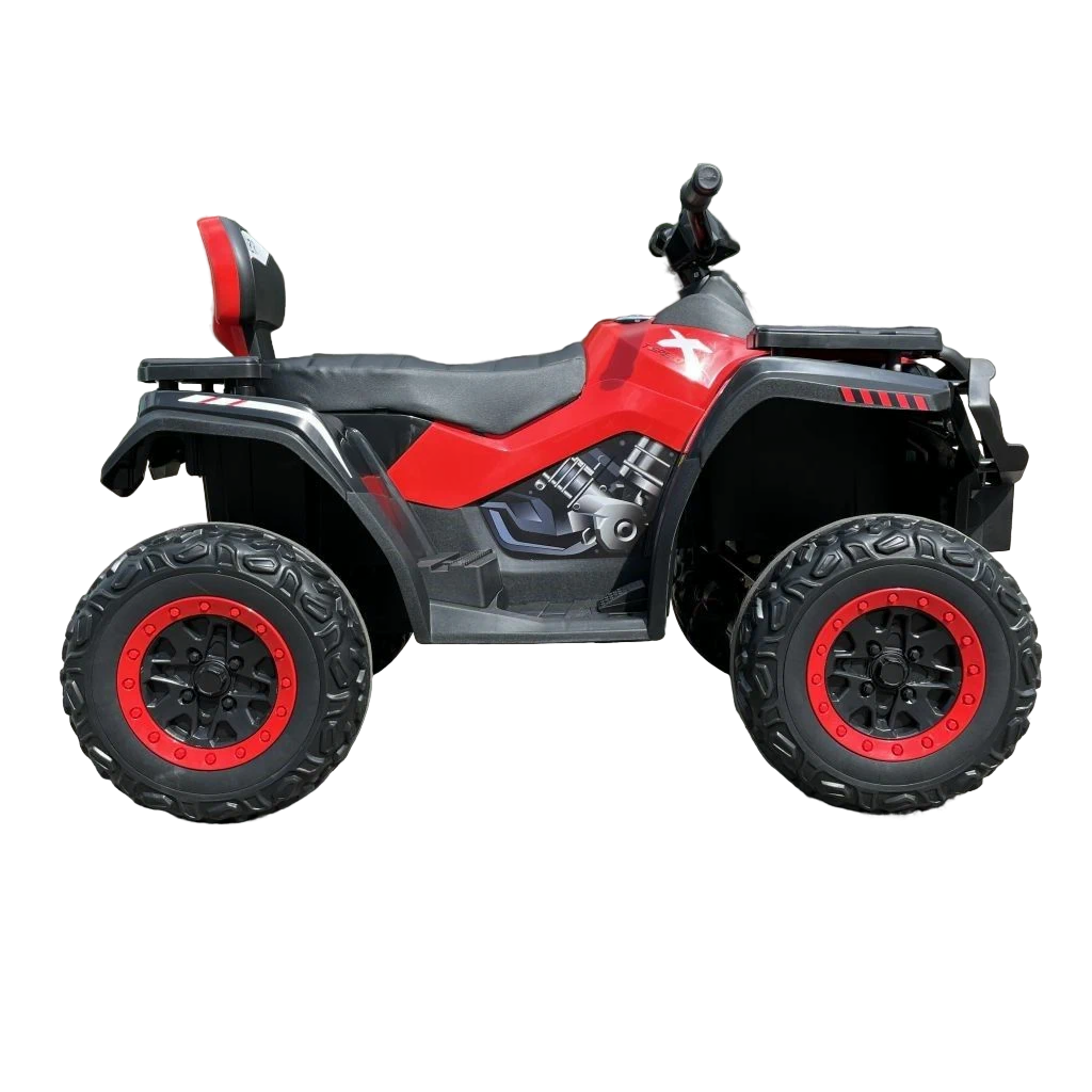 Электроквадроцикл RiverToys Т001ТТ, 4WD, полный привод, Bluetooth, пульт, до 60кг, красный