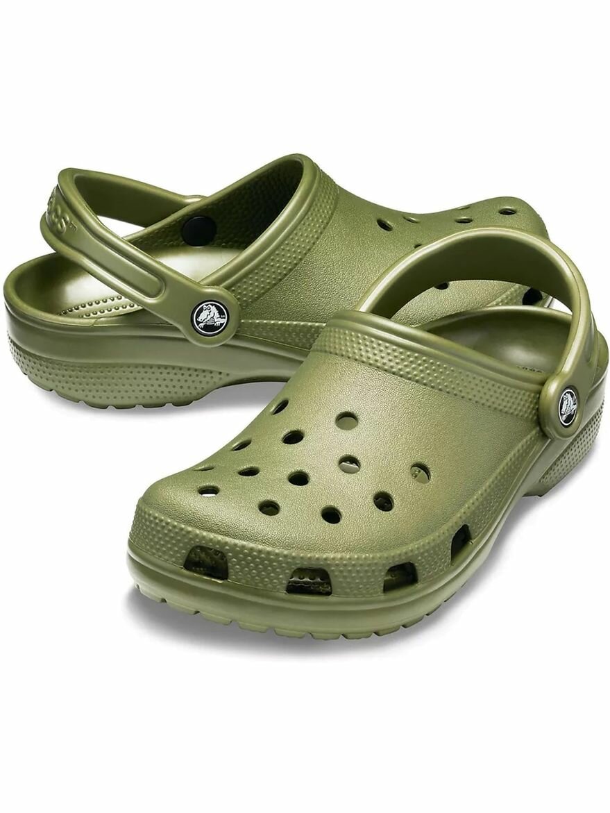 Сабо Crocs Classic, размер M9W11 US, зеленый — фото 1