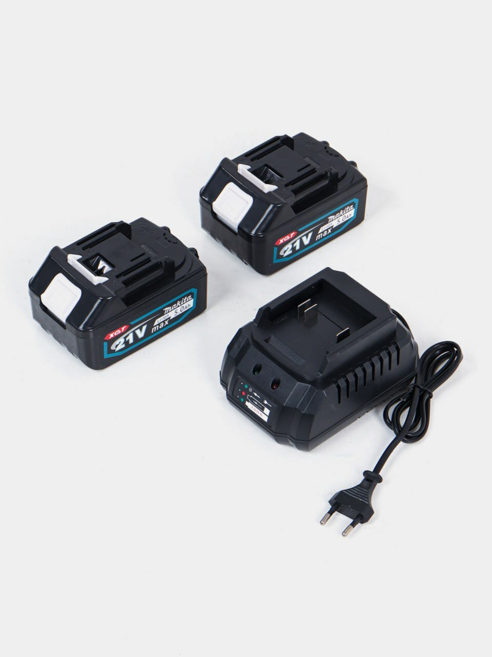 Набор инструментов Makita 2T, от аккумулятора, 2 аккумулятора, Li-Ion, кейс в комплекте — фото 1