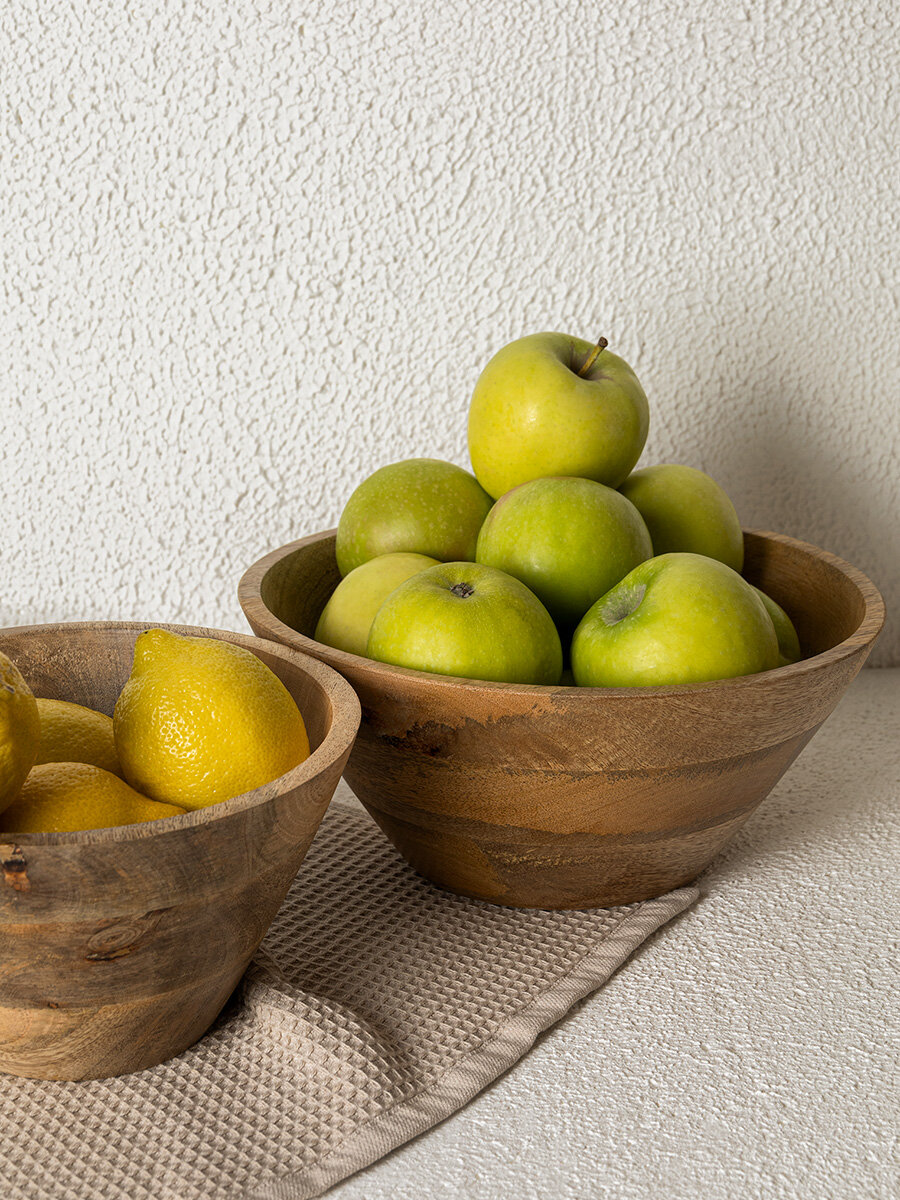 Миска/тарелка для сервировки DeNASTIA манго D25 см, 2250 мл, коричневый, KB00080 — фото 1