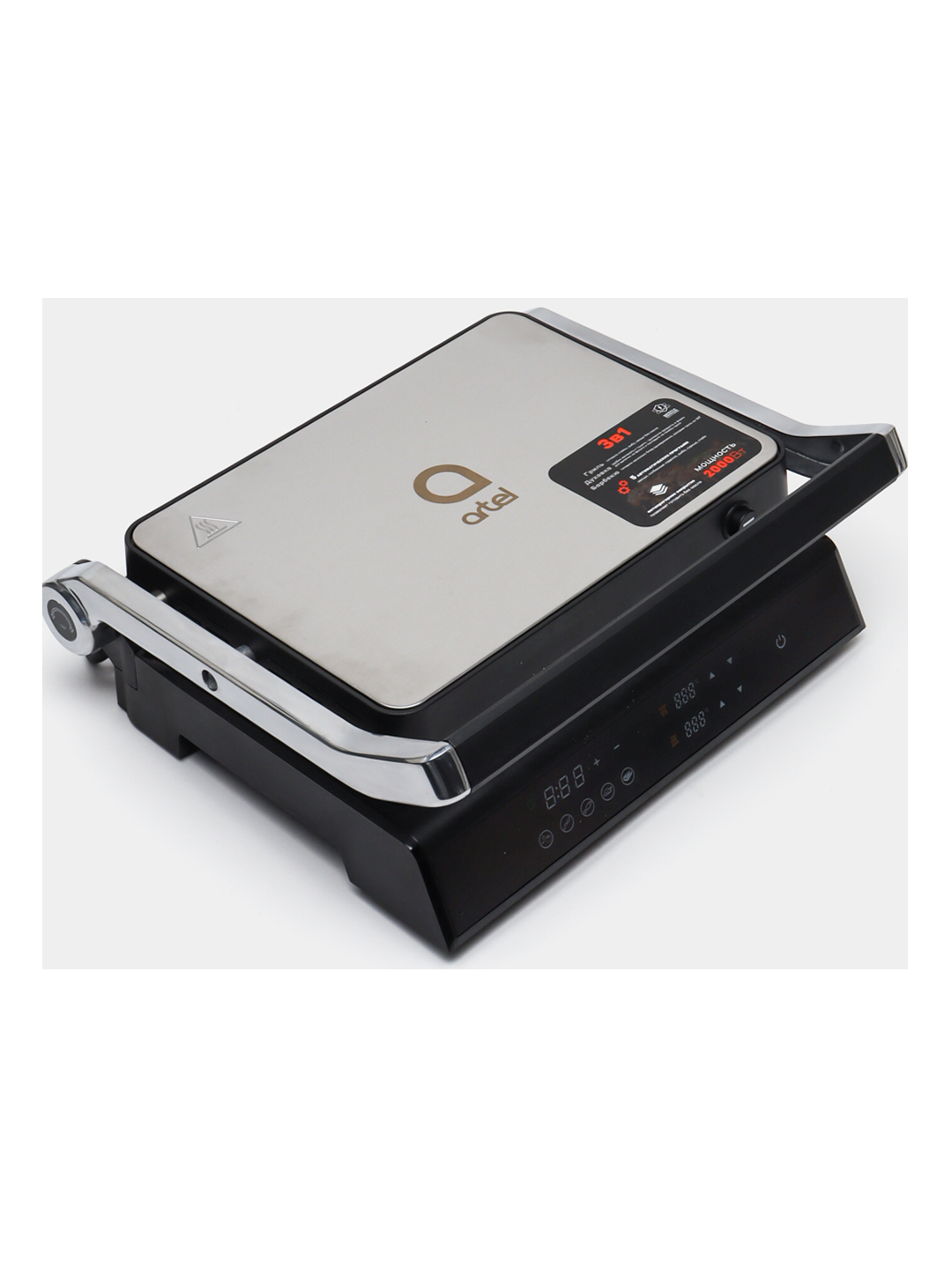 Электрогриль Artel ART-GT-60A, чёрный мощность 2000 Вт 5 встроенных программ — фото 1