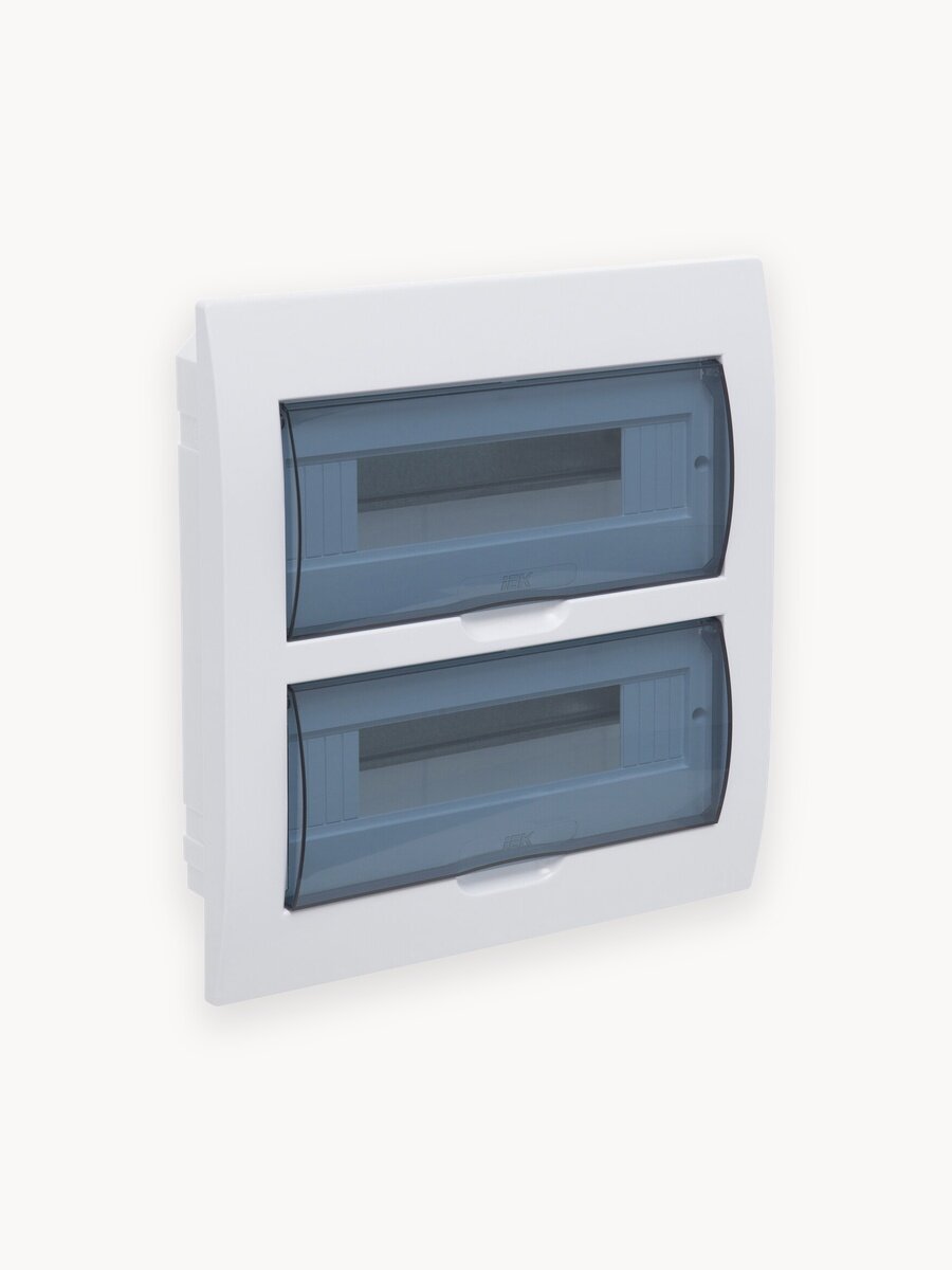 Щит распределительный IEK KREPTA 3 ЩРВ-П-24, встраиваемый, 24 модуля, 2 ряда, белый, IP41, пластик