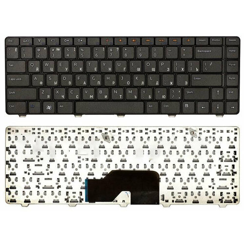 Клавиатура для ноутбука Dell Inspiron 1370 13z черная аккумуляторная батарея pitatel bt 1227 для dell inspiron 1370 inspiron 13z