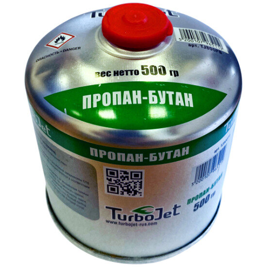 Газовый баллон пропан - бутан 500 г, TJ800PB TurboJet