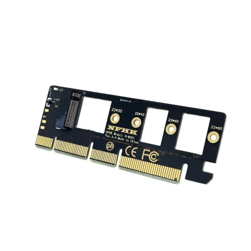 Адаптер, переходник для установки SSD M.2 ( NVMe ) в слот PCI-E 3.0 x 16 PCIe m2 NVMe Адаптер PCI Express X16 X8 X4 сетевой адаптер iocrest с m 2 на один порт 10 гбит с ethernet gigabit nic b key m key 10g 2 5g 1000m rj45 lan чип aqc107