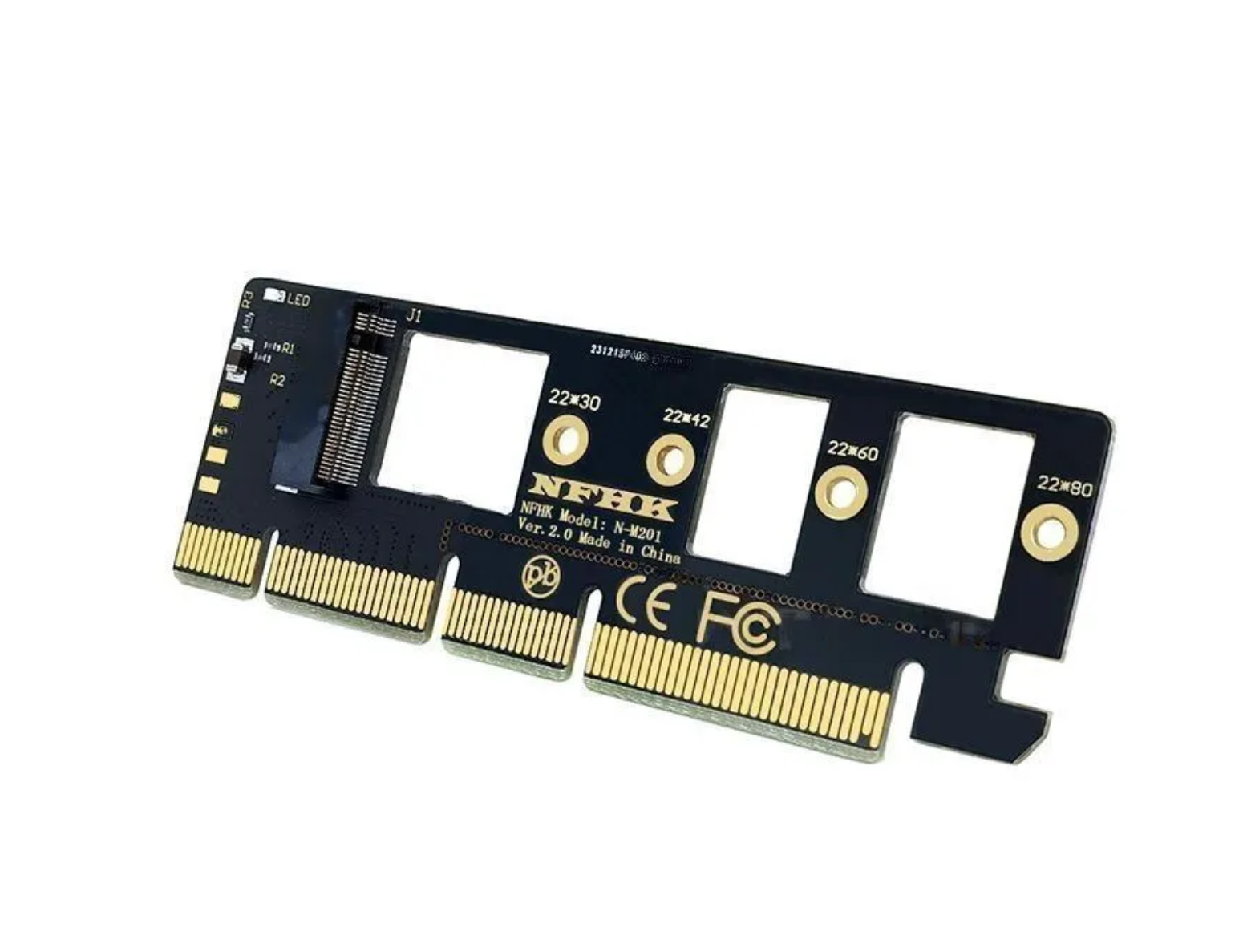Адаптер переходник для установки SSD M.2 ( NVMe ) в слот PCI-E 3.0 x 16 PCIe m2 NVMe Адаптер PCI Express X16 X8 X4