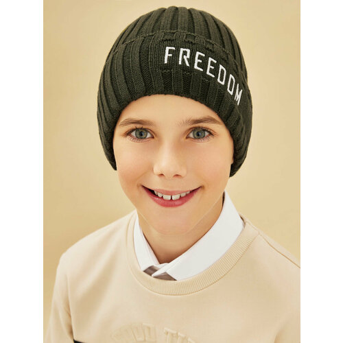 фото Шапка noble people, размер 54/56, зеленый