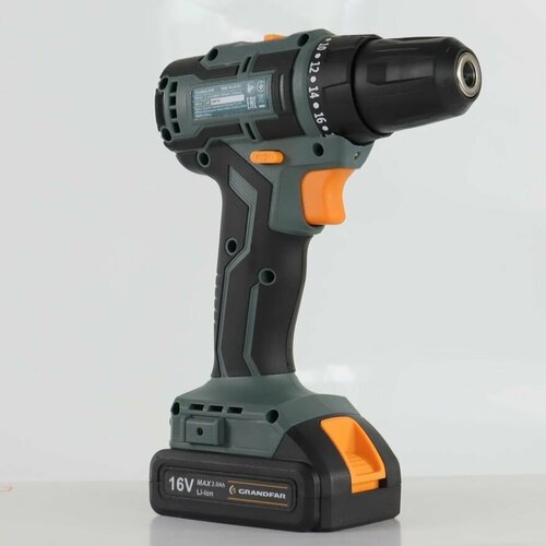 Шуруповерт безщеточный аккумуляторный 16V GSR10-16G1 GRANDFAR 2xLi-ion 880000₽
