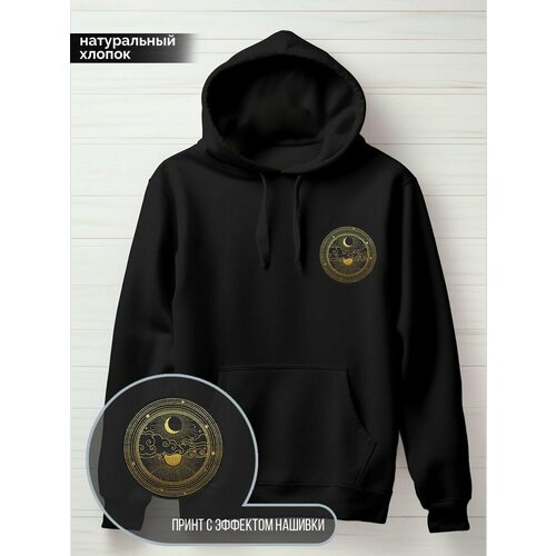 фото Худи hypnotica, размер 3xl, черный