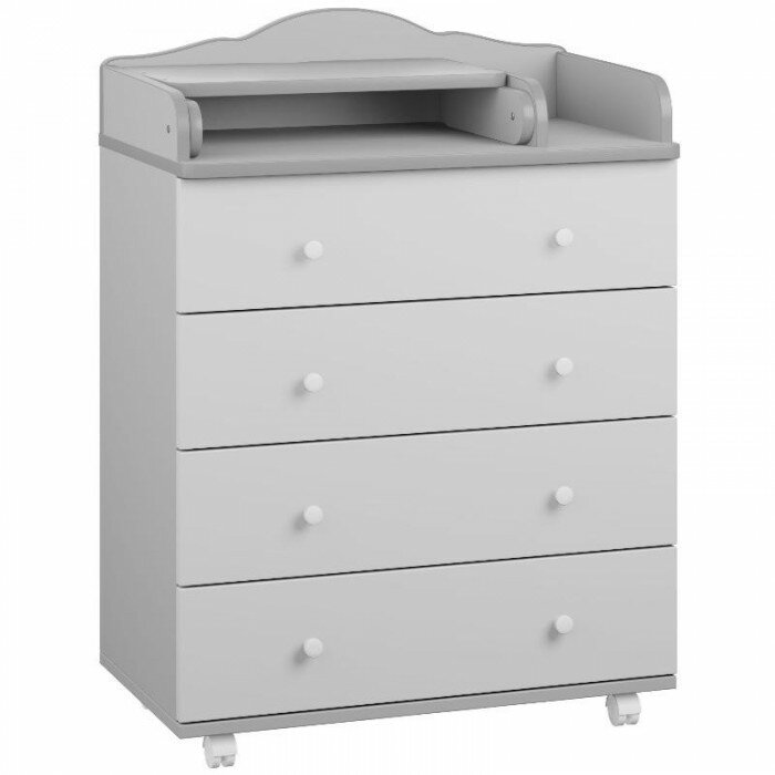 фото Пеленальный ЛДСП 80/4 Серый/Белый