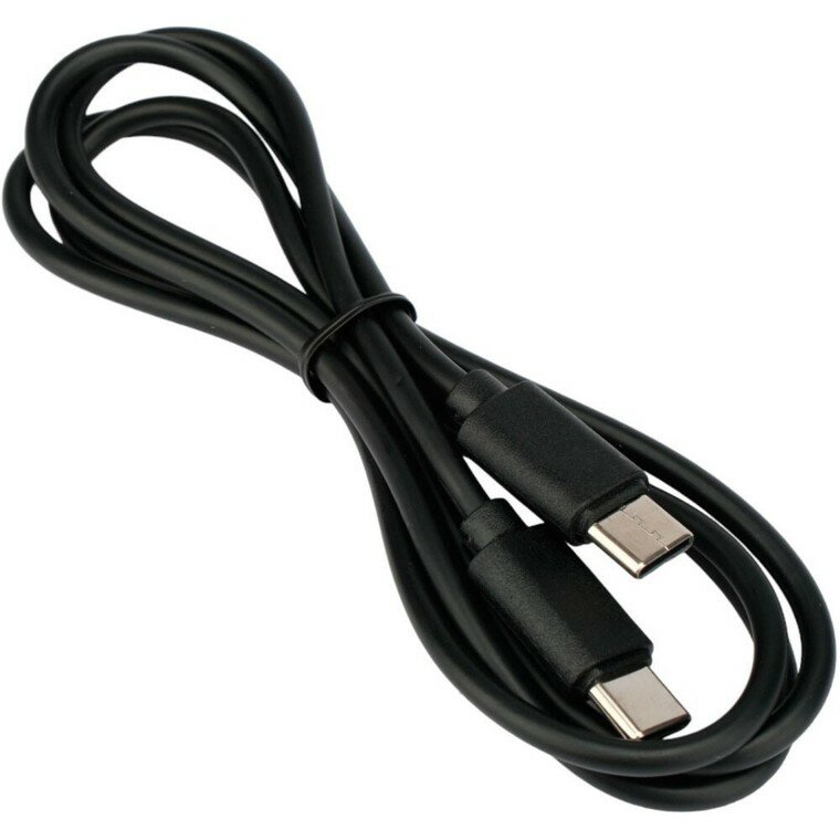 Кабель USB 2.0 Type-C/Type-C, 3 А, 60Вт, 1м PD/QC3.0, медь, чёрный, пакет Гарнизон GCC-USB2-CMCM-1M